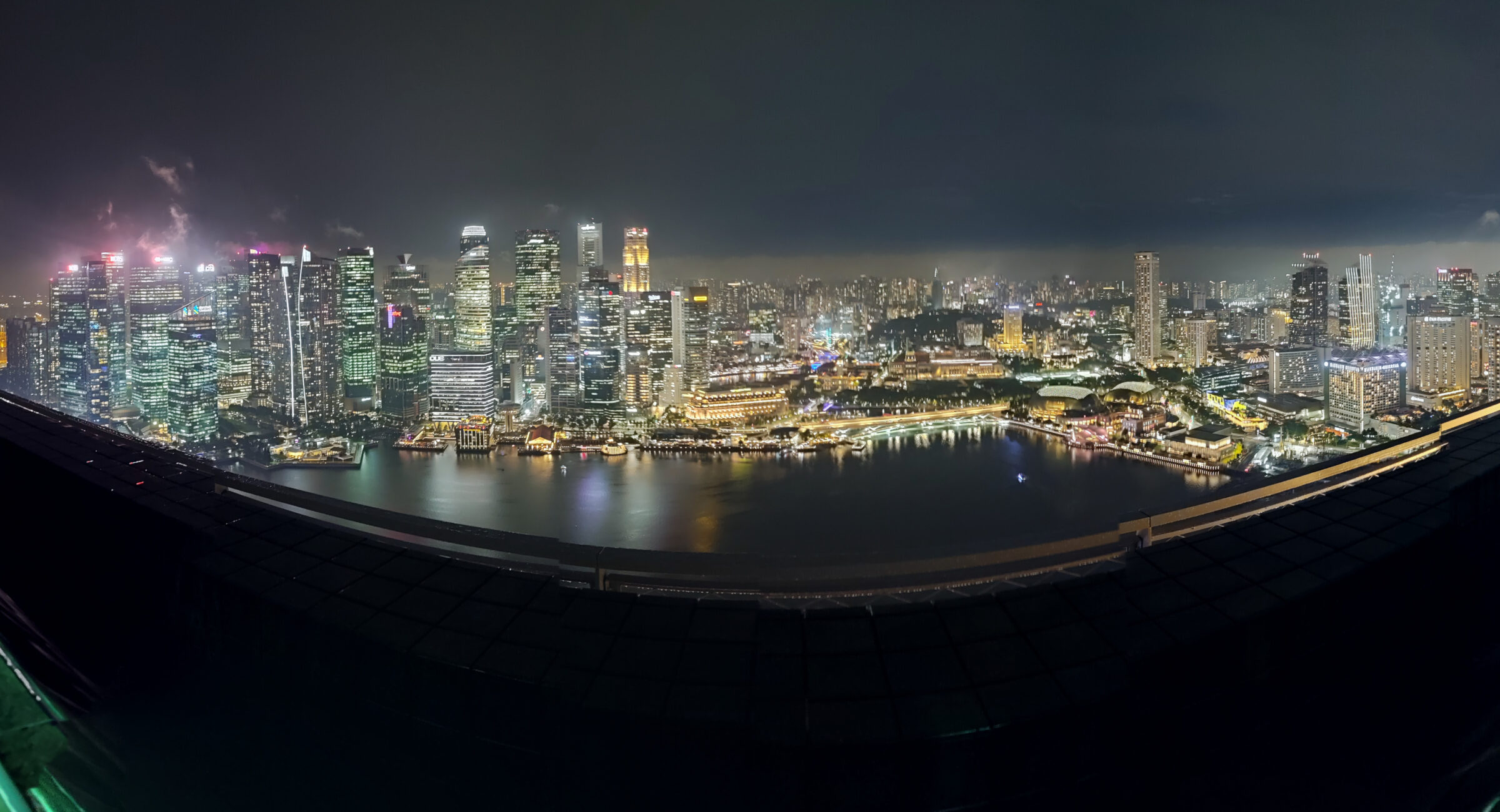 Blick auf Singapur
